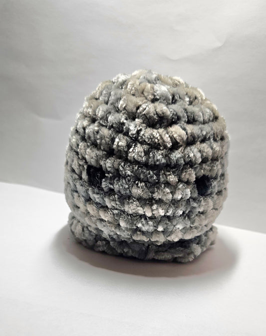Gray Velvet Crochet Octo