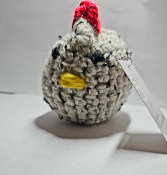 Brown crochet chicken