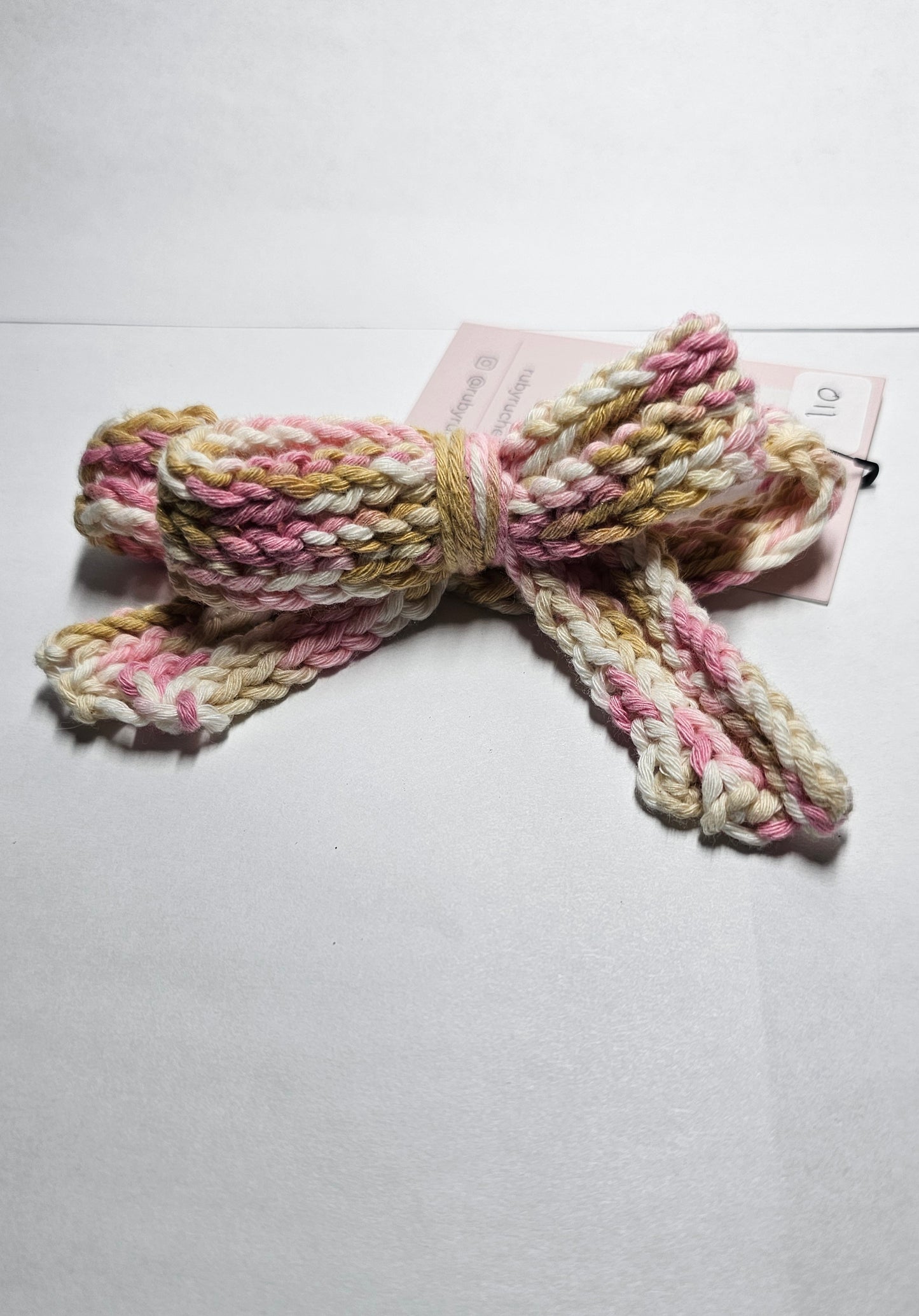 Cotton Newborn Bow headband pinks