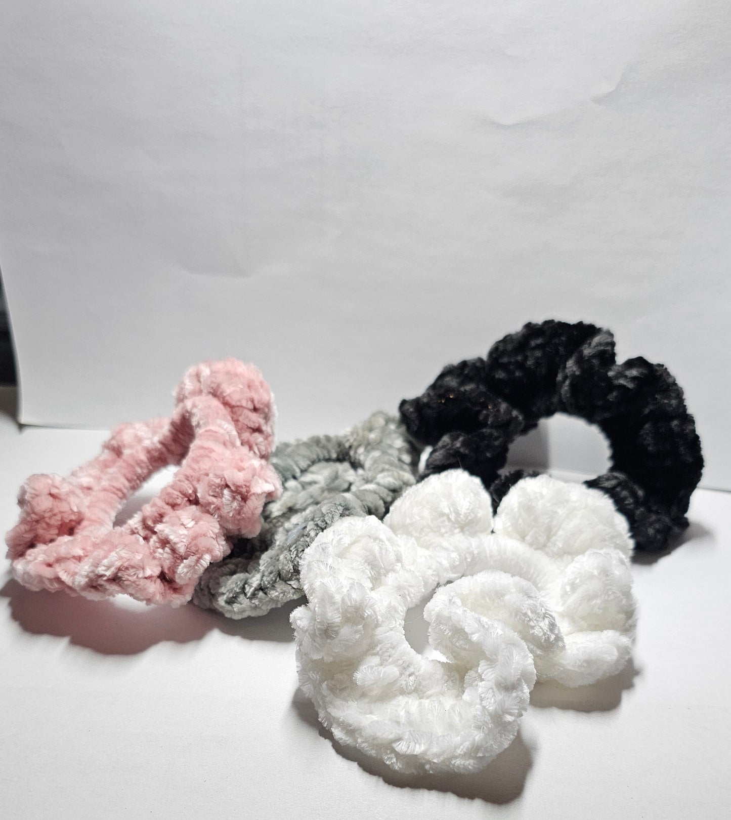 Pink Velvet Scrunchie