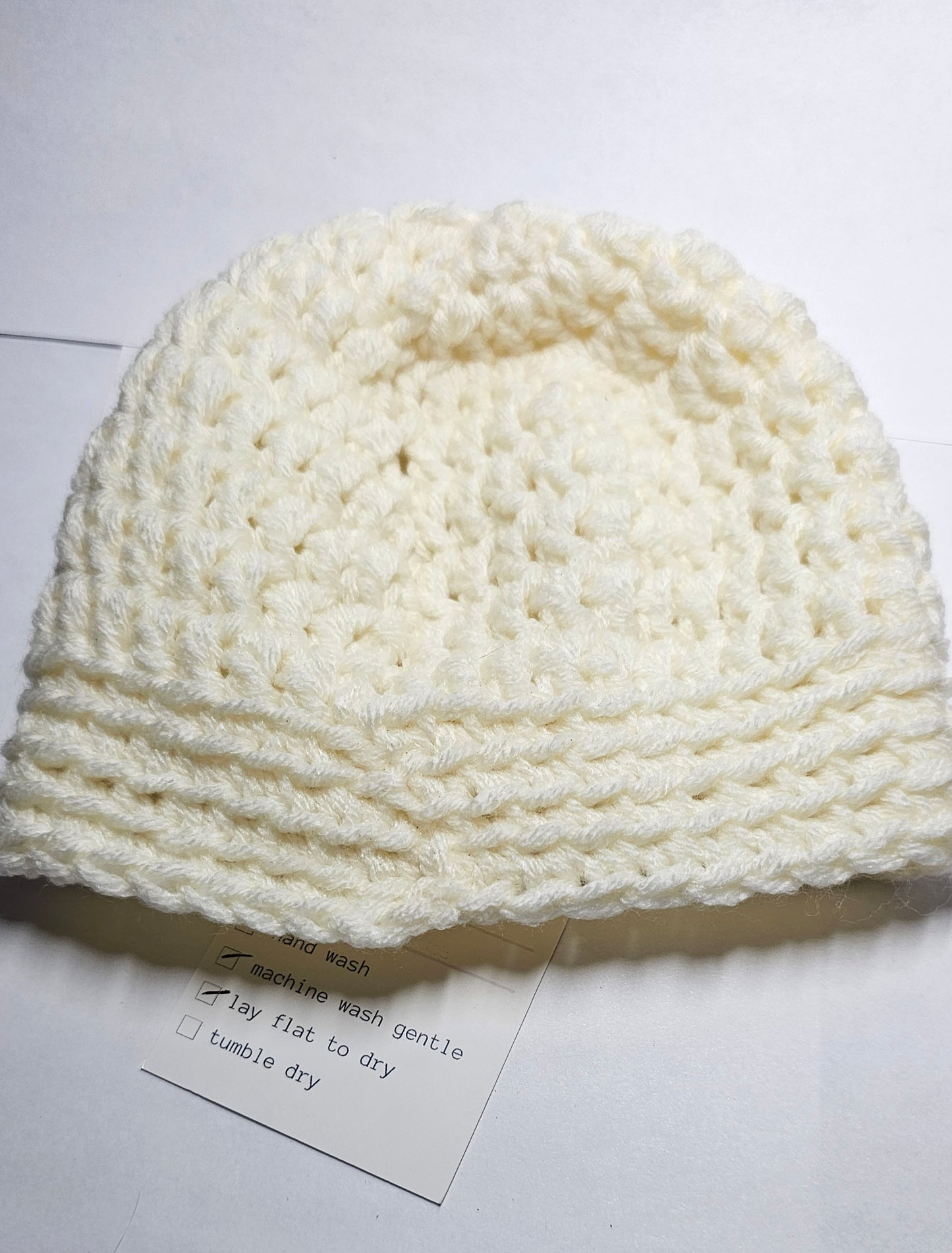 Preemie Newborn cream hat